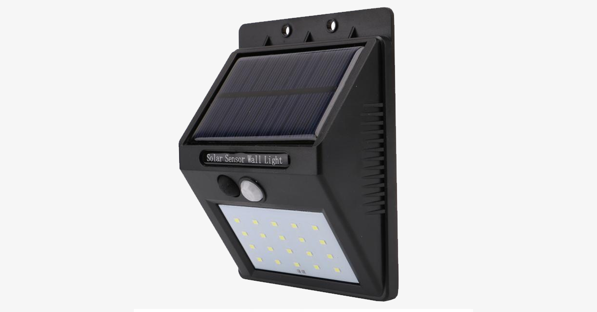 Skorter | Solar LED Sensor Wall Lamp – Do your part for the environment and increase safety in your area