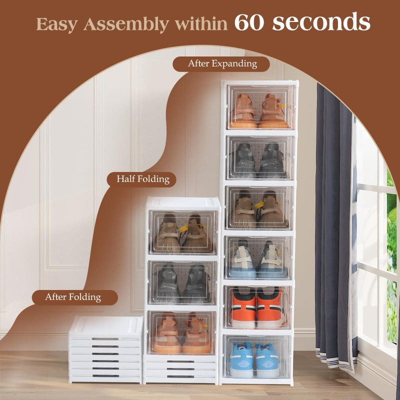 Skorter | Box Rack Shoe Organizer Stackable Storage Drawer