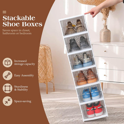 Skorter | Box Rack Shoe Organizer Stackable Storage Drawer