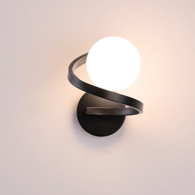 Skorter | Modern minimalist curved LED wall lamp with 1 light