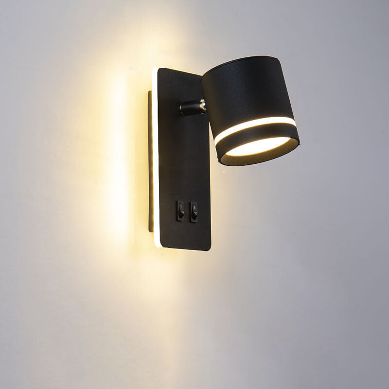Skorter | Minimalistic rectangular spotlight swivel LED reading wall lamp