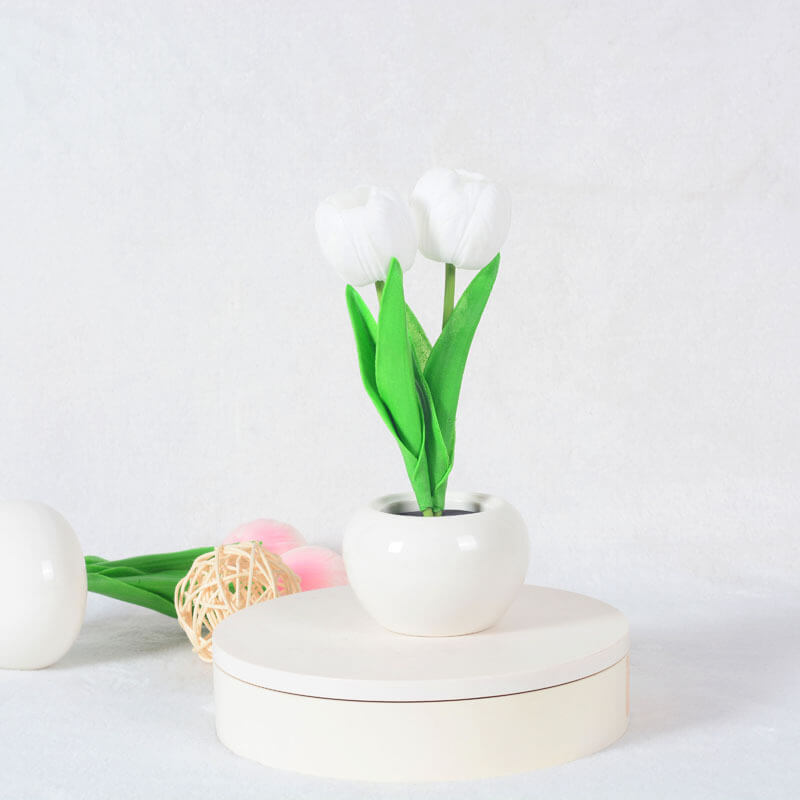 Skorter | Modern Creative Simulation Tulip Peony LED Night Light Table Lamp