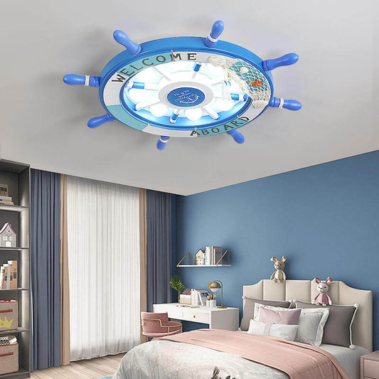 Skorter | NautiGlow Children's Room LED Ceiling Lamp | Sailboat Design | Cartoon Style | Ambient Lighting