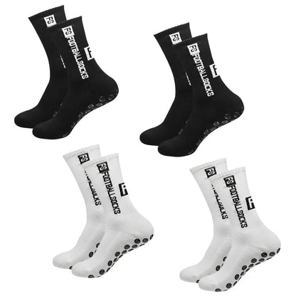 Skorter | 4 pairs of soccer socks sports grip rubber non-slip socks
