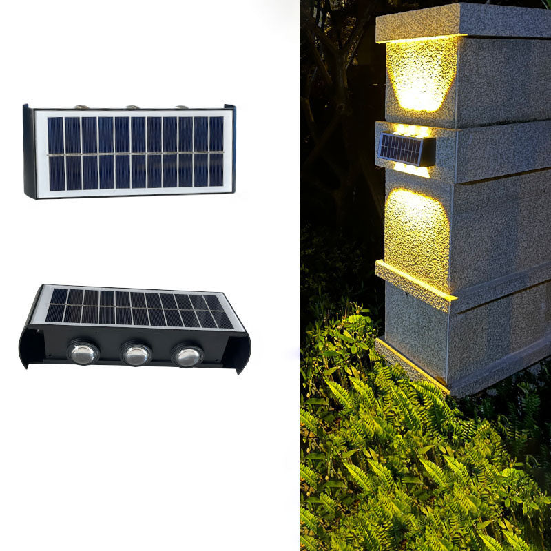 Skorter | Modern Simplicity Solar Waterproof Rectangular ABS PMMA LED Wall Light Lamp For Outdoor Patio