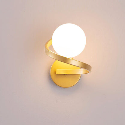 Skorter | Modern minimalist curved LED wall lamp with 1 light