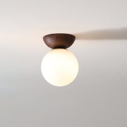 Skorter | Hikari Japanese LED Ceiling Light – Minimalist Wooden Frame Zen Lamp