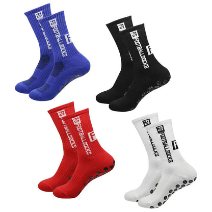 Skorter | 4 pairs of soccer socks sports grip rubber non-slip socks