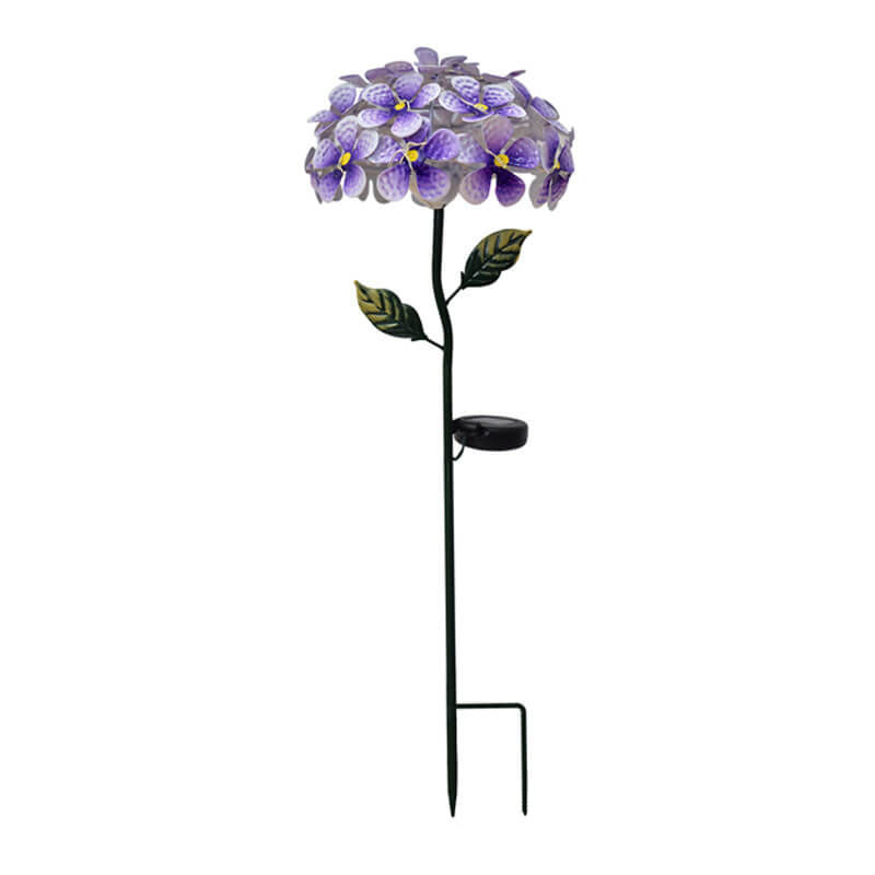Skorter | Modern Solar Outdoor Waterproof Simulation Hydrangea LED Outdoor Lawn Decorative Ground Stake Light