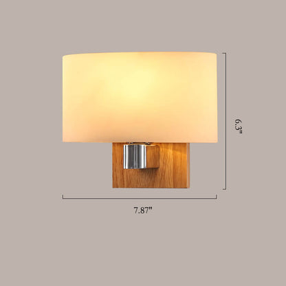 Skorter | Nordic Minimalist Wall Lamp with Glass and Wood