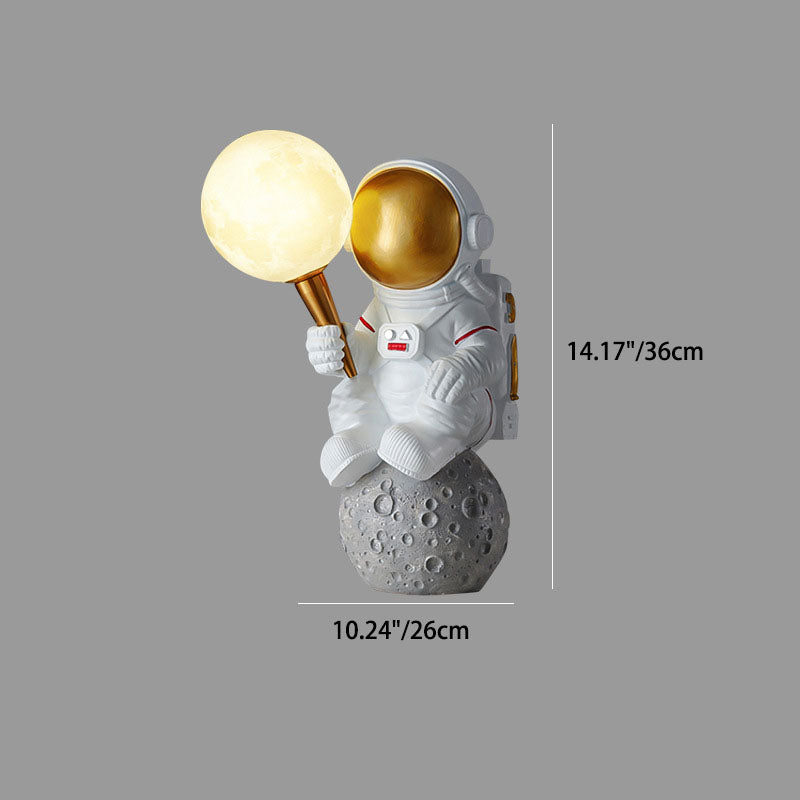 Skorter | CosmoBuddy Astronaut Wall Lamp | Creative Design | Resin & ABS | LED Bedroom Light