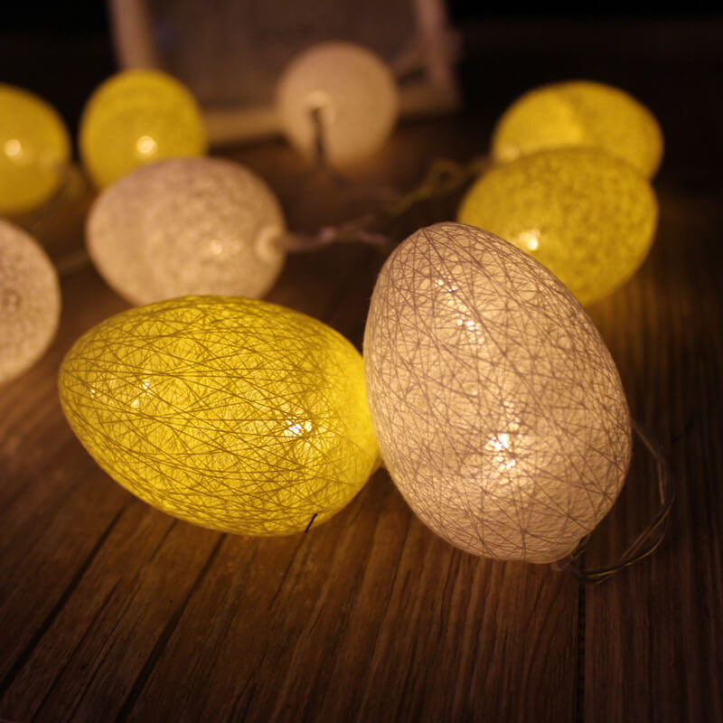 Skorter | LED Easter Egg Cotton Wire Lights Decorative Copper Wire Lights