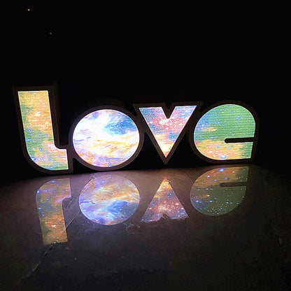 Skorter | Modern Art Deco waterproof PS LOVE letters LED table lamp for the bedroom