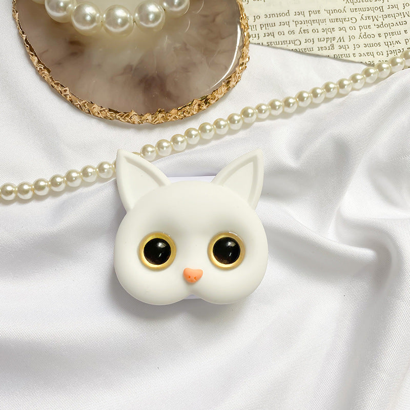 Skorter | 3D cute kitten phone holder with mini mirror