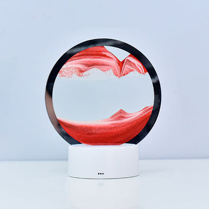 Skorter | Creative Round Hourglass Quicksand 3D LED Night Light Table Lamp