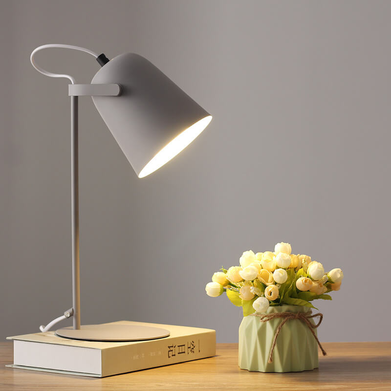 Skorter | Nordic Macaron Color Creative Iron Bucket Design Light Table Lamp