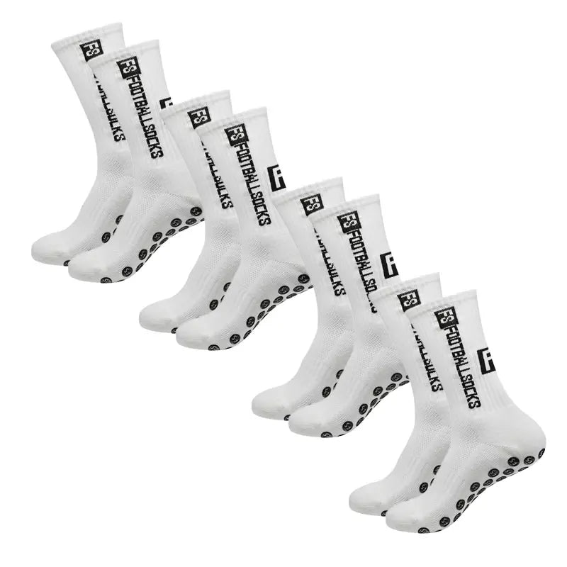 Skorter | 4 pairs of soccer socks sports grip rubber non-slip socks