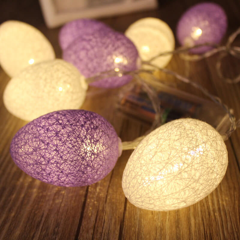 Skorter | LED Easter Egg Cotton Wire Lights Decorative Copper Wire Lights