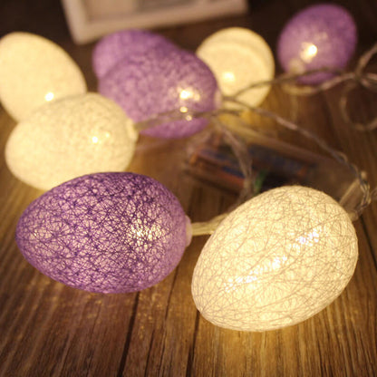 Skorter | LED Easter Egg Cotton Wire Lights Decorative Copper Wire Lights
