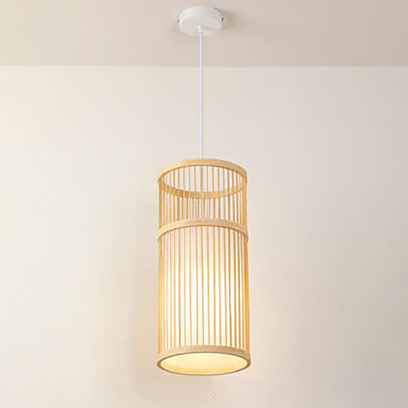 Skorter | Bambora Zen Pendant Light | Handwoven Bamboo Lantern | Japanese Design | Natural Elegance