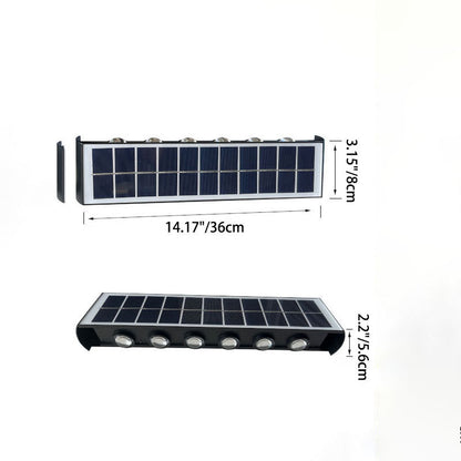 Skorter | Modern Simplicity Solar Waterproof Rectangular ABS PMMA LED Wall Light Lamp For Outdoor Patio
