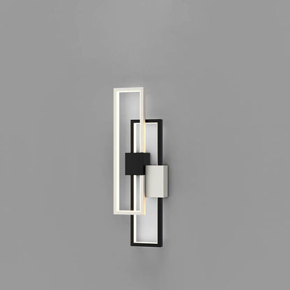 Skorter | Minimalist square LED wall lamp with iron and silicone frame