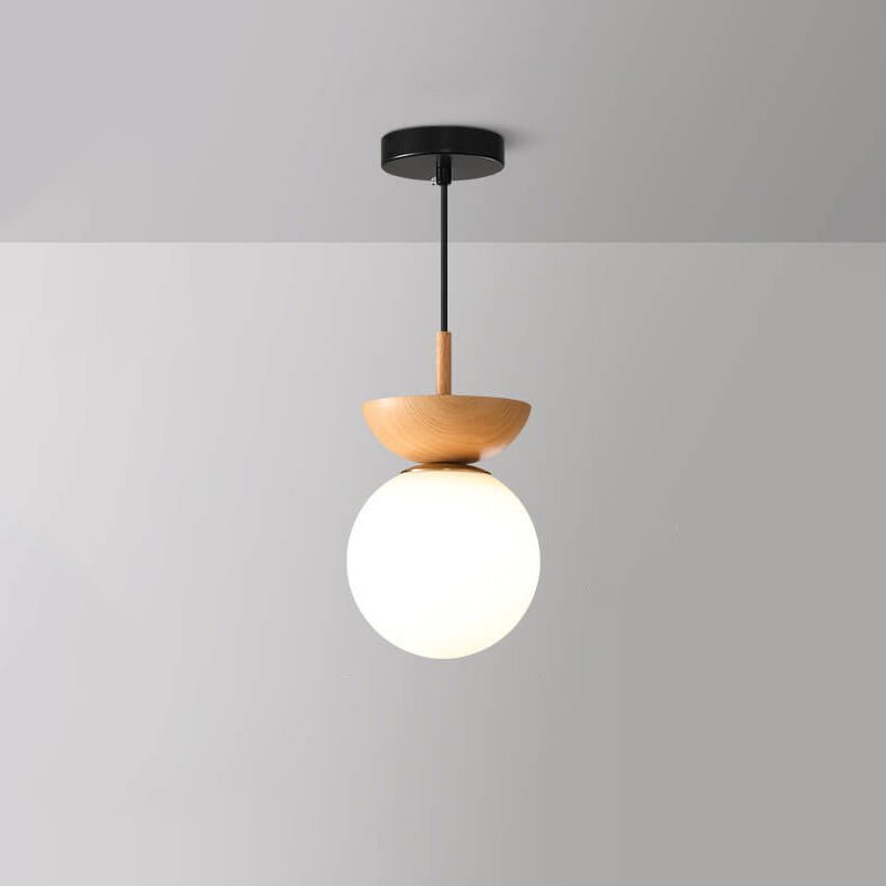 Skorter | Hikari Japanese LED Ceiling Light – Minimalist Wooden Frame Zen Lamp
