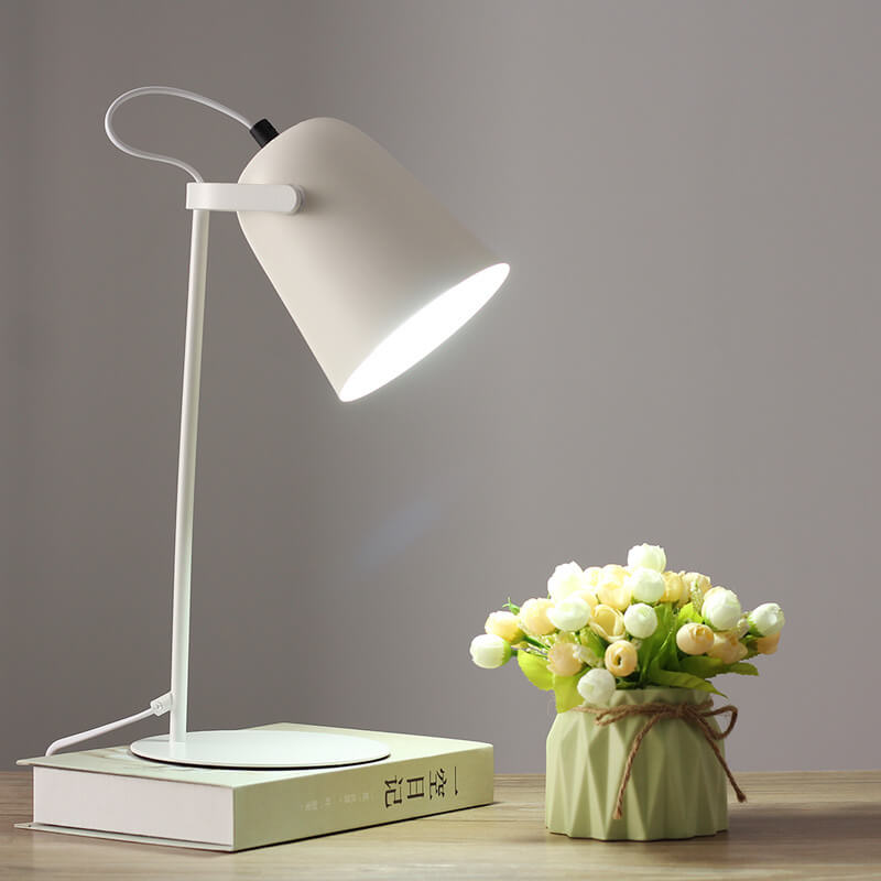 Skorter | Nordic Macaron Color Creative Iron Bucket Design Light Table Lamp