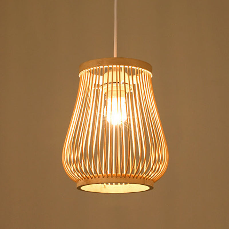 Skorter | Bambora Zen Pendant Light | Handwoven Bamboo Lantern | Japanese Design | Natural Elegance