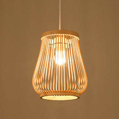 Skorter | Bambora Zen Pendant Light | Handwoven Bamboo Lantern | Japanese Design | Natural Elegance