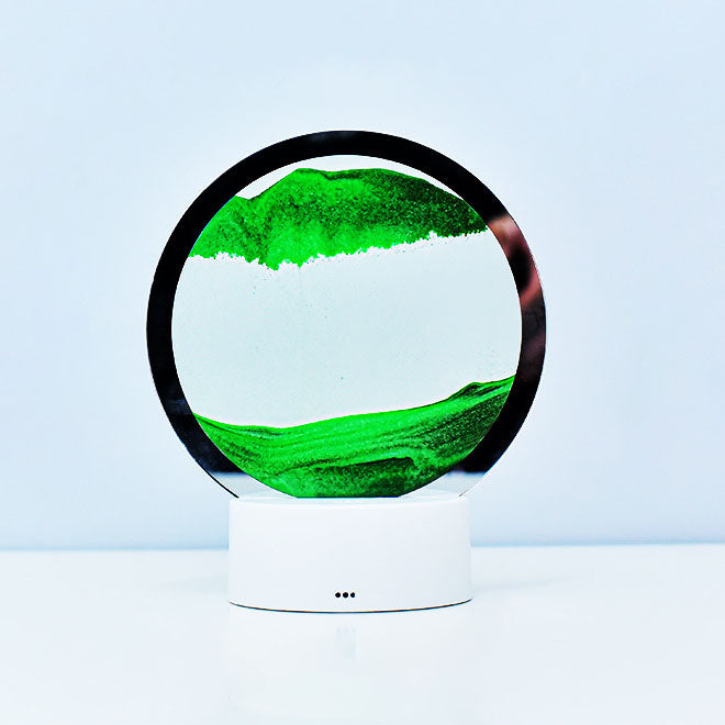Skorter | Creative Round Hourglass Quicksand 3D LED Night Light Table Lamp