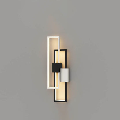 Skorter | Minimalist square LED wall lamp with iron and silicone frame