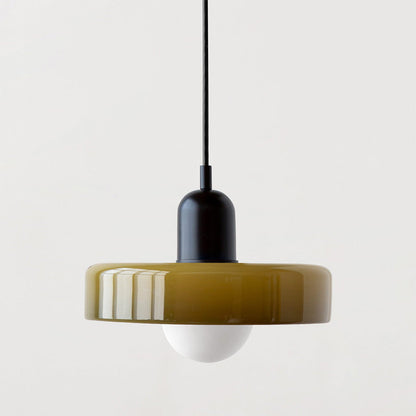 Skorter | Coloured Glass Pendant Light – Elegant Bauhaus-Style Hanging Lamp for Living Room & Dining Area