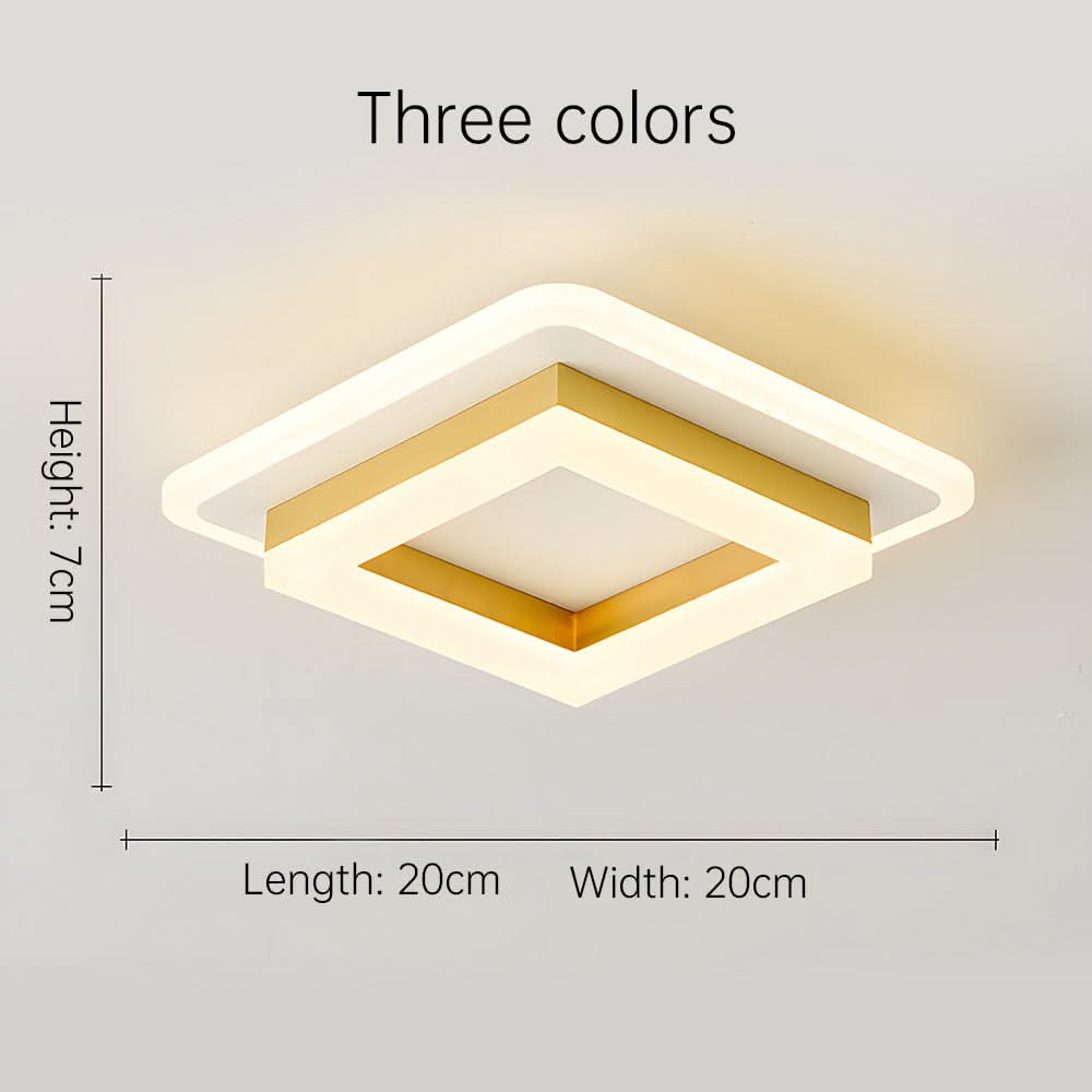 Skorter | Square LED Ceiling Light for Modern Interiors