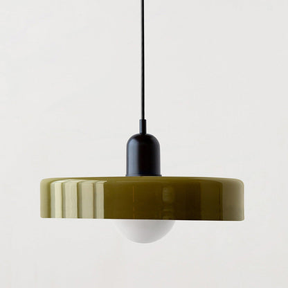 Skorter | Coloured Glass Pendant Light – Elegant Bauhaus-Style Hanging Lamp for Living Room & Dining Area