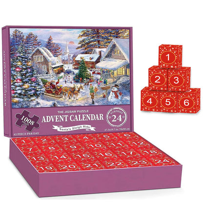 skorter | Christmas Puzzle Advent Calendar Blind Box 24 Pieces