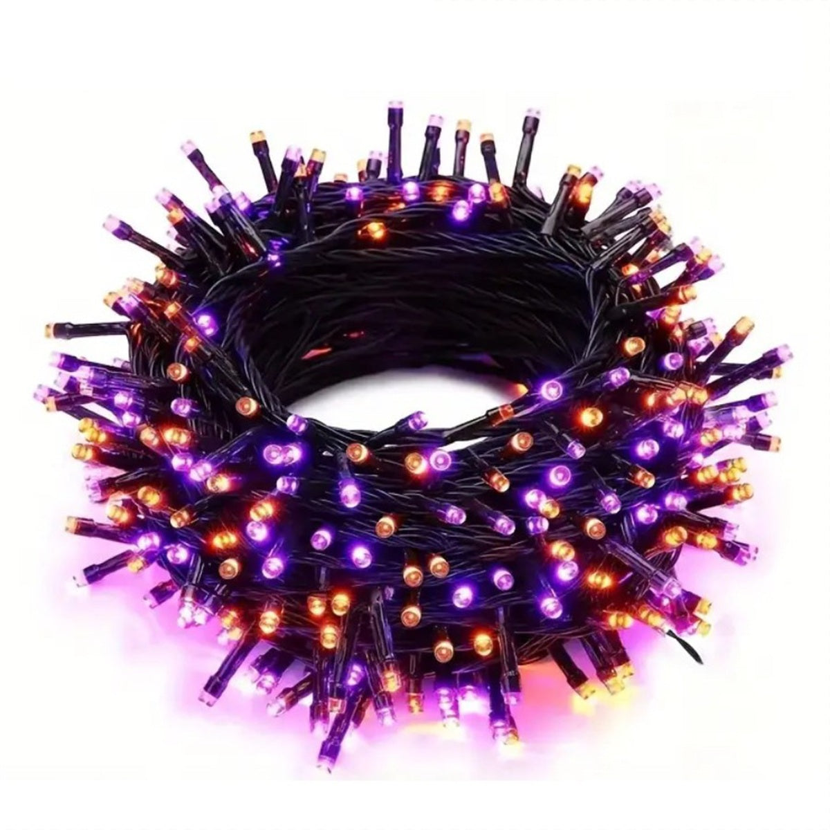 Skorter | Halloween LED String Lights – Purple and Orange Fairy Lights for Outdoor Terrace, Garden, Street, Home, Christmas, and Party Decor