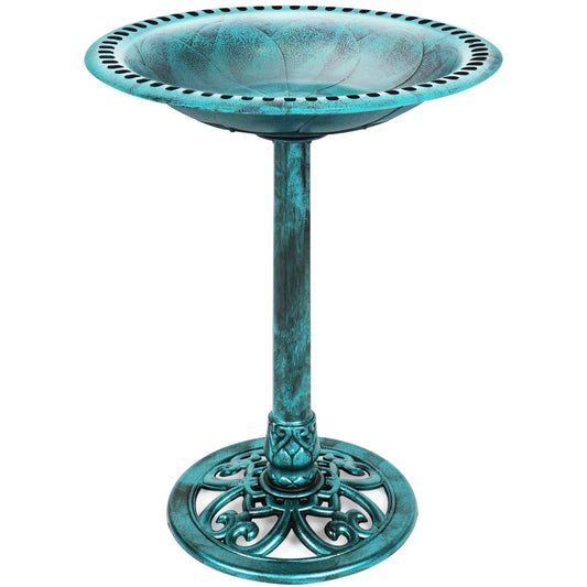 Skorter | Birdbath for the garden with Fleur-de-Lis decoration