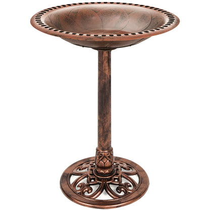 Skorter | Birdbath for the garden with Fleur-de-Lis decoration