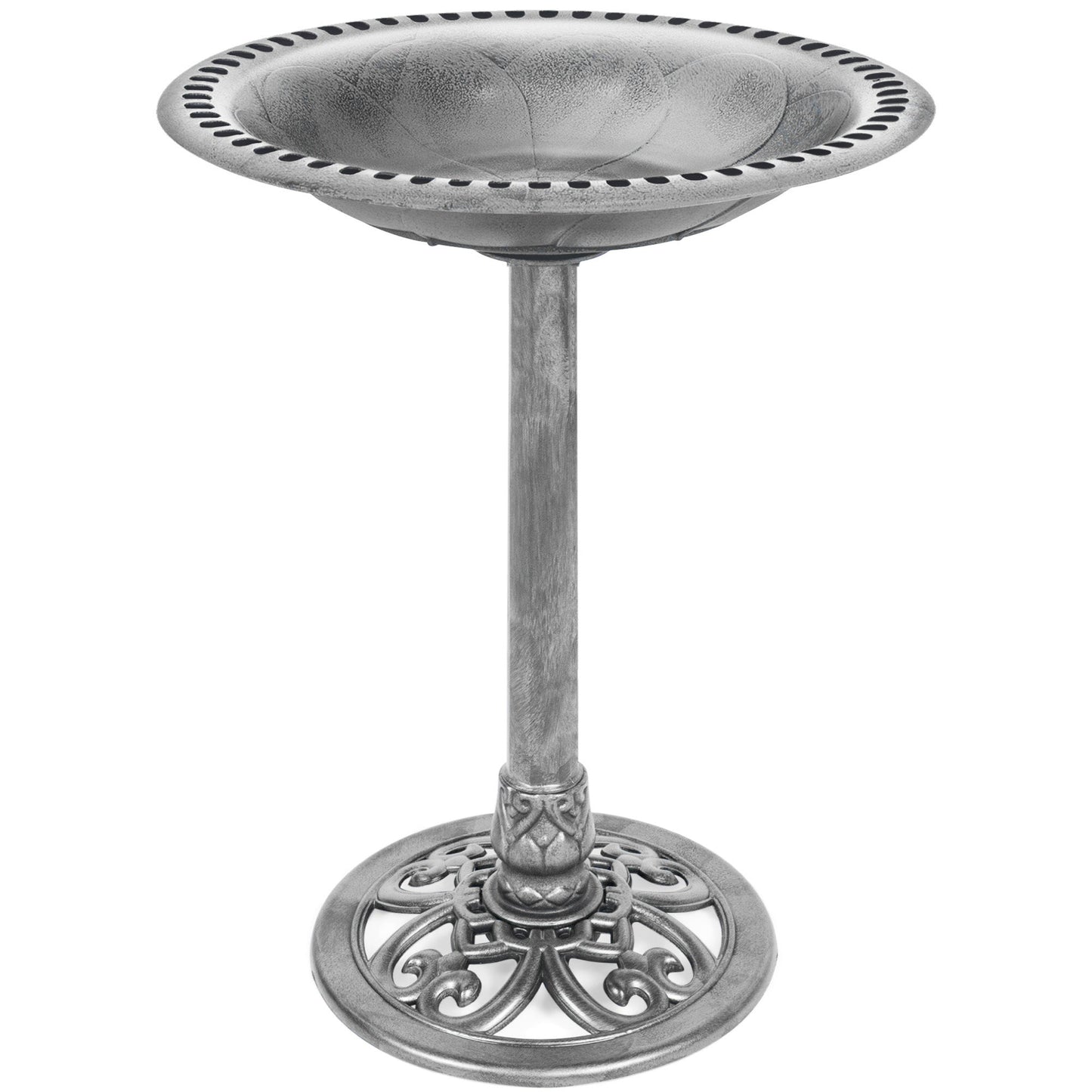 Skorter | Birdbath for the garden with Fleur-de-Lis decoration