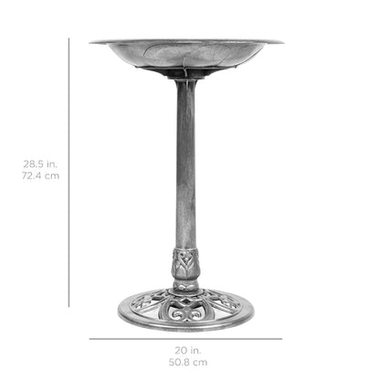 Skorter | Birdbath for the garden with Fleur-de-Lis decoration