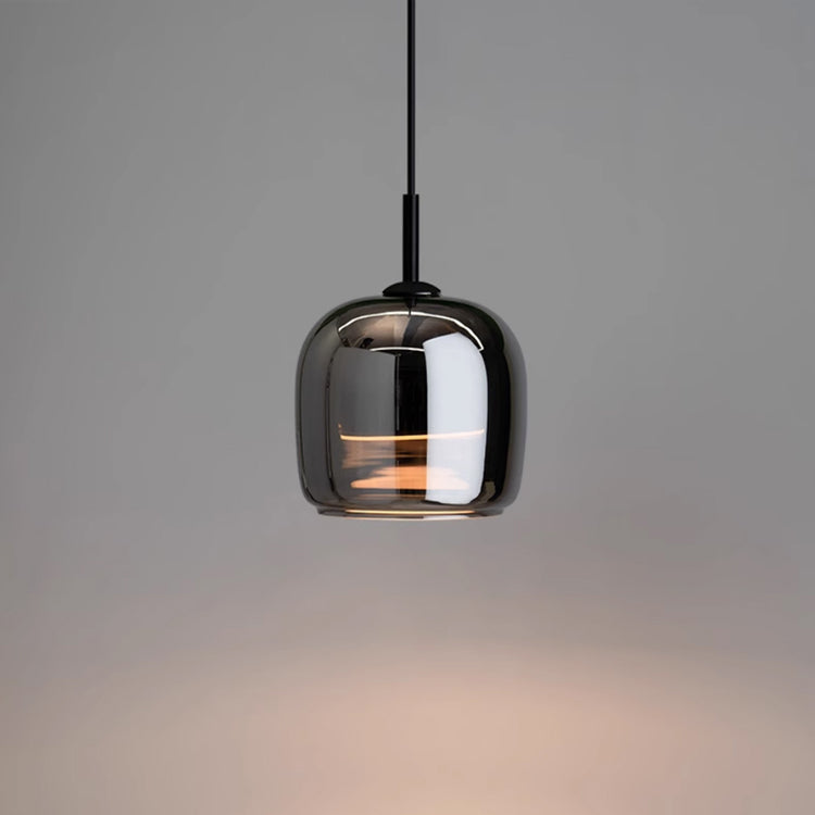Skorter | Nordic Black Glass Pendant Light Fixture - Modern Hanging Lamp for Kitchen Island & Dining Room