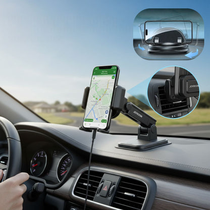 Skorter | 360° Rotating Car Phone Mounts | Phone Holders Adjustable Dashboard & Air Vent Mount for Smartphones, Ideal for Safe Driving and Navigation
