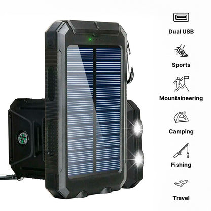 Skorter | Waterproof Solar Power Bank with 30000mAh for Outdoor Adventures