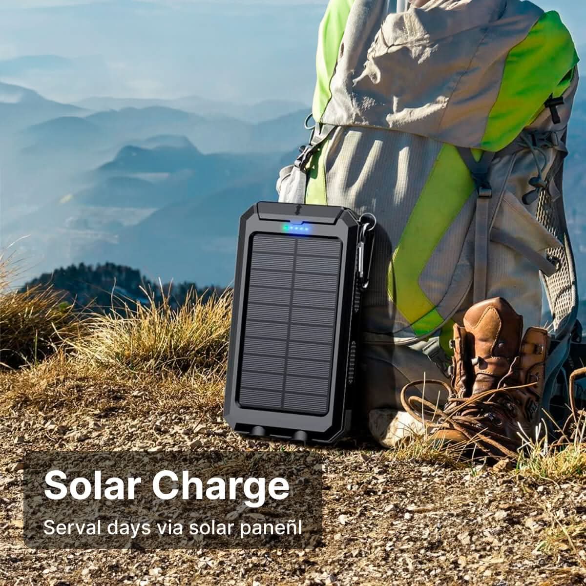 Skorter | Waterproof Solar Power Bank with 30000mAh for Outdoor Adventures