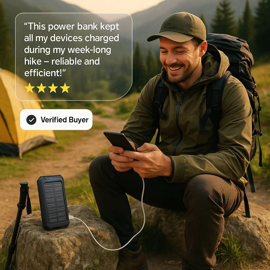 Skorter | Solar Powerbank with 10000mAh for Outdoor & Adventure