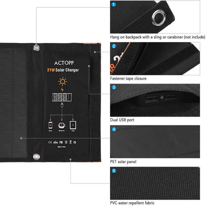 Skorter | Foldable Solar Panel Phone Charger