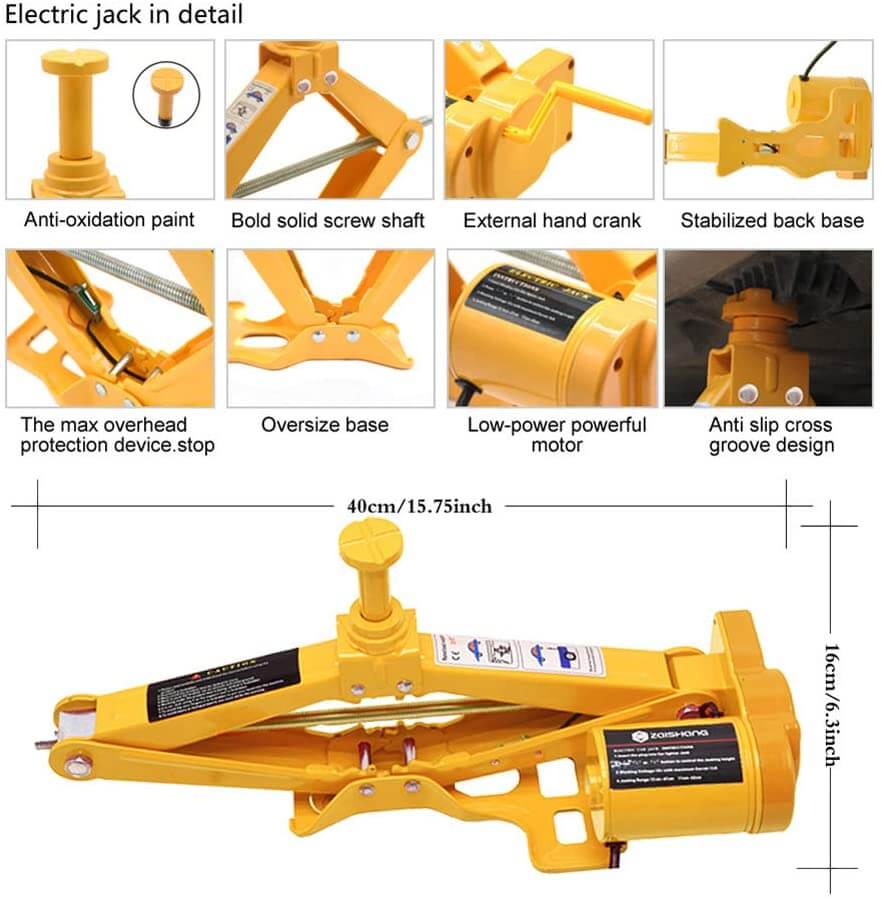 Skorter | Car Jack 3 Ton, 12V