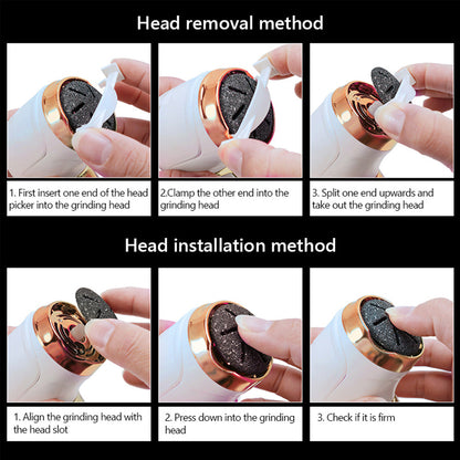 Skorter | Electric Callus Remover Foot Corns Dead Skin Treatment Rechargeable Scraper Plumice Peel for Soft Toes