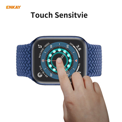 Skorter | 2 PCS for Apple Watch Series 6/5/4/SE 40mm ENKAY Hat-Prince 3D Full Screen PET Curved Hot Bending HD Screen Protector (Transparent)